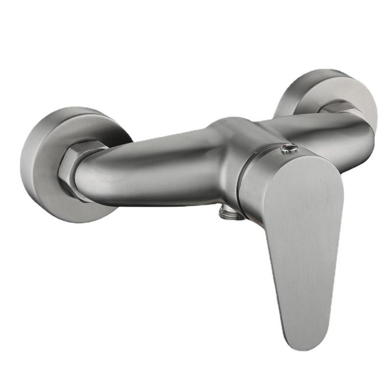 304 Stainless Steel Bathtub Shower Faucet Simple Single-function Cold and Hot Concealed Shower Head Set for Home Use