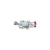 Moonstone Garnet Pendant: 925 Sterling Silver Jewelry
