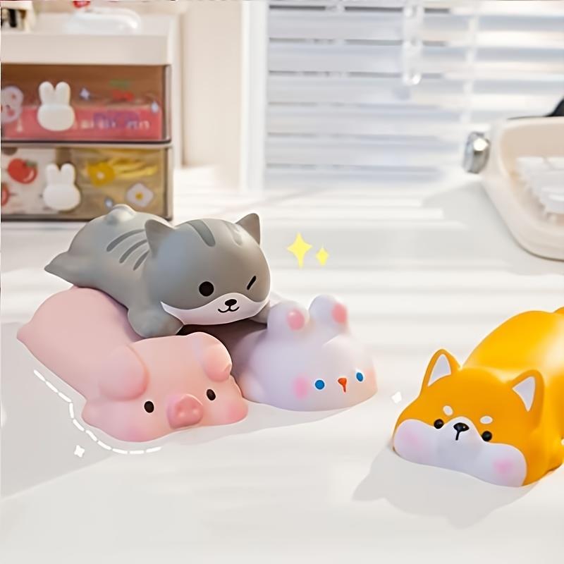 Cute Cat Ergonomic Wrist Rest Support - Slow Rebound PU Mouse Pad with Adorable Kitten Design - Perfect for Computer Desks & Office Use