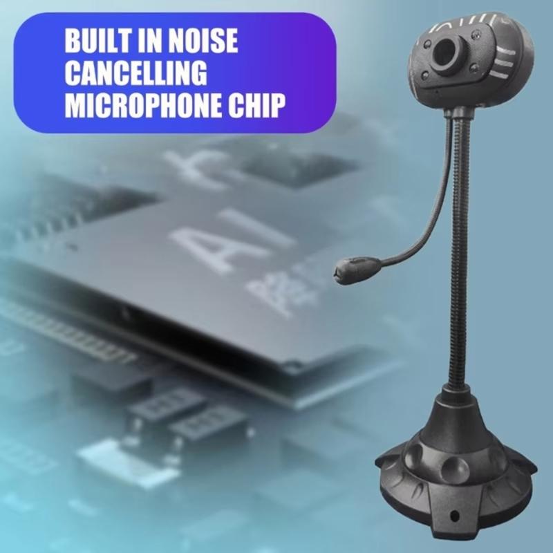 USB-Kamera mit 360-Grad-Drehung und Autofokus für Videokonferenzen und Live-Streaming