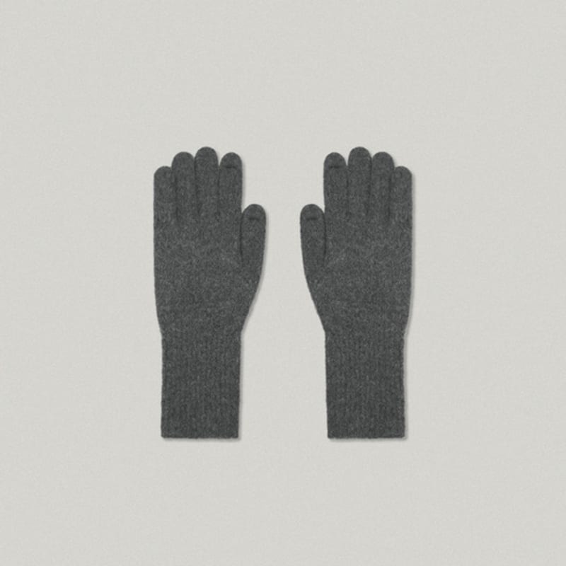 FOLNUA RUNDES LOGO HANDSCHUHE [grau]