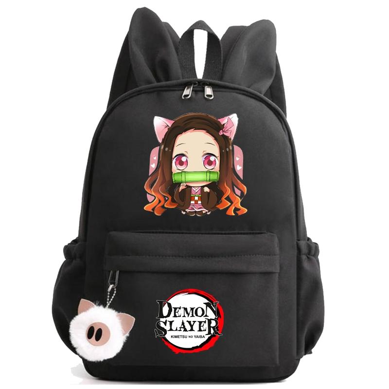 Anime Demon Slayer Backpack Teenager Girl Boy Backpack Schoolbag Back To School Bookbag Men Women Leisure Travel Bag Daily Bag