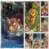 Superior Tiger Pattern Art Phone Case for Samsung Galaxy S26 S24 S23 Ultra S25 Edge S22 S21 Plus S20 FE + Soft Print Shell Funda