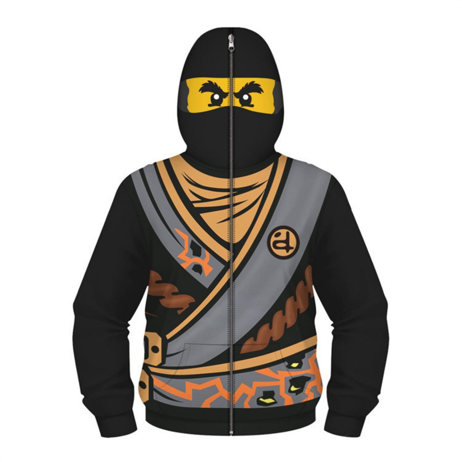 

Дитяча толстовка з маскою з довгим рукавом і цифровим друком для рольових ігор XS жовтий