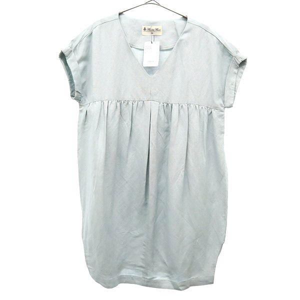 

unused The 1st. Floor Linen Blend Short sleeve Cocoon one piece Women Used