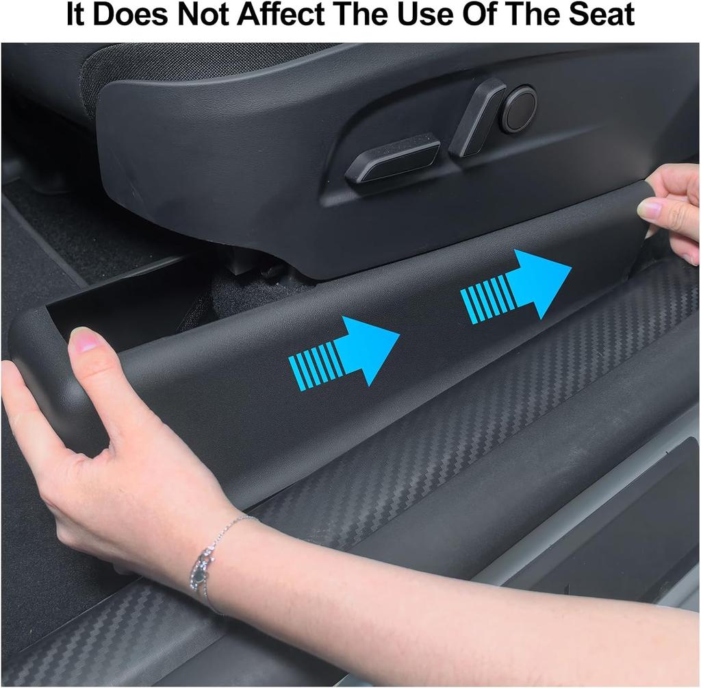 For Tesla Model YL 2026 Front Seat Rail Protectors Model YL(6-seat) accessories Under Seat Floor Mat Protectors