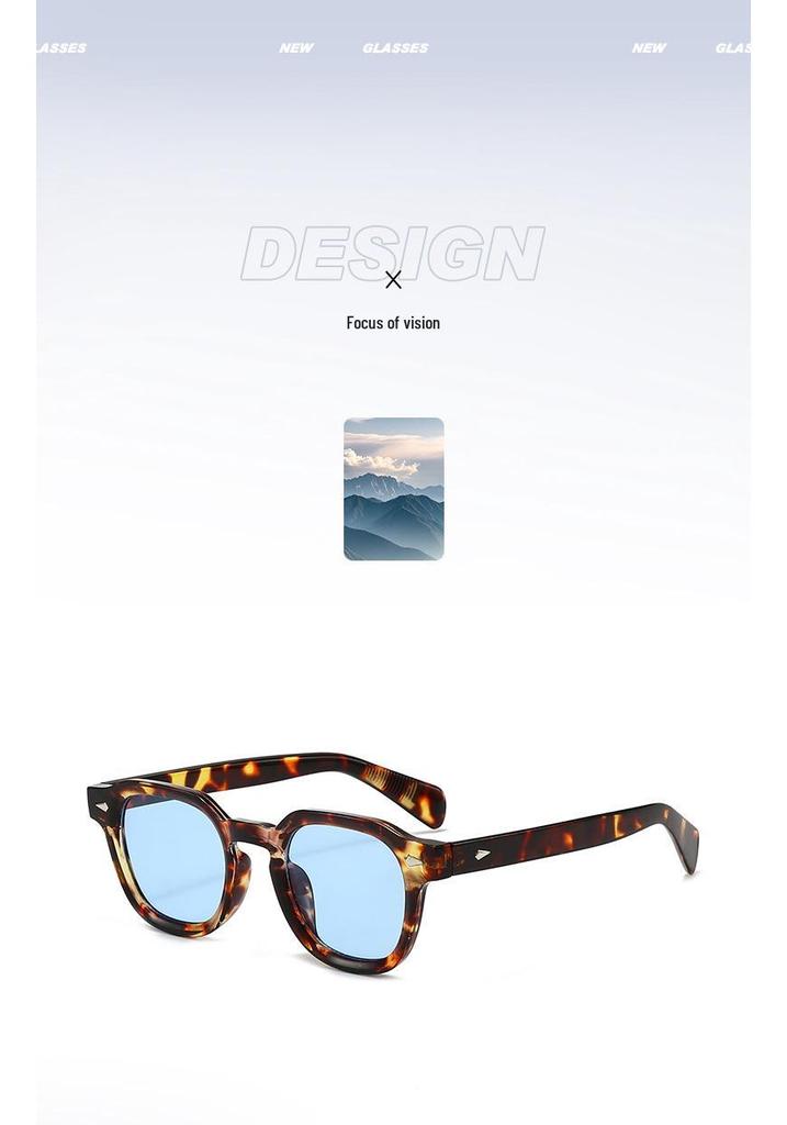 Square Frame Retro Street Style Sunglasses - Trendy Personality Driving Glasses