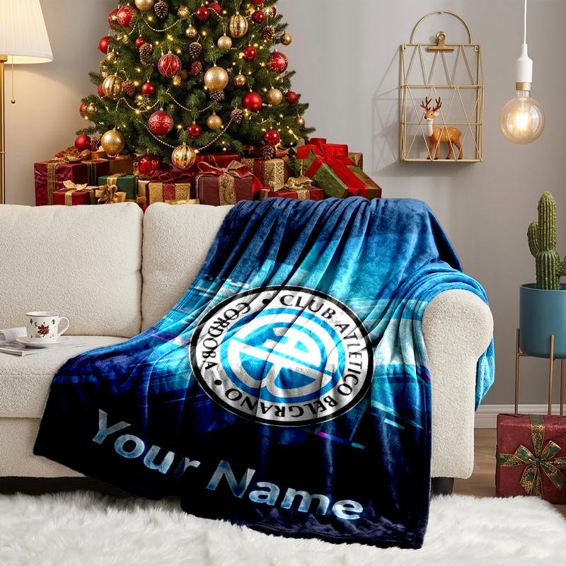 Custom Name CAB Football Blanket Flannel Blanket for Camping, Hiking, Garden Parties, Picnic Essentials,gift for family and friend