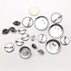 Round Metal Safety Pin Brooch Tray - DIY Brooch and Corsage Hair Accessory Base