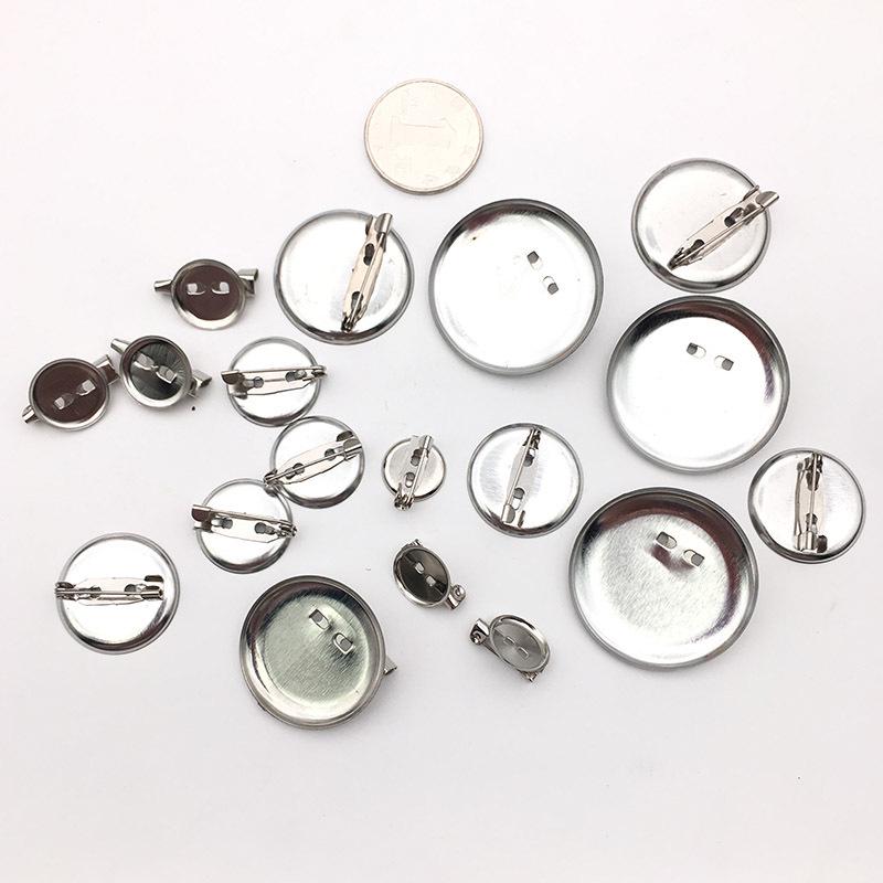 Round Metal Safety Pin Brooch Tray - DIY Brooch and Corsage Hair Accessory Base