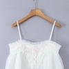 Women's Polka Dot Mesh Camisole with Bow Tie - Summer 2025 European & American Fashion