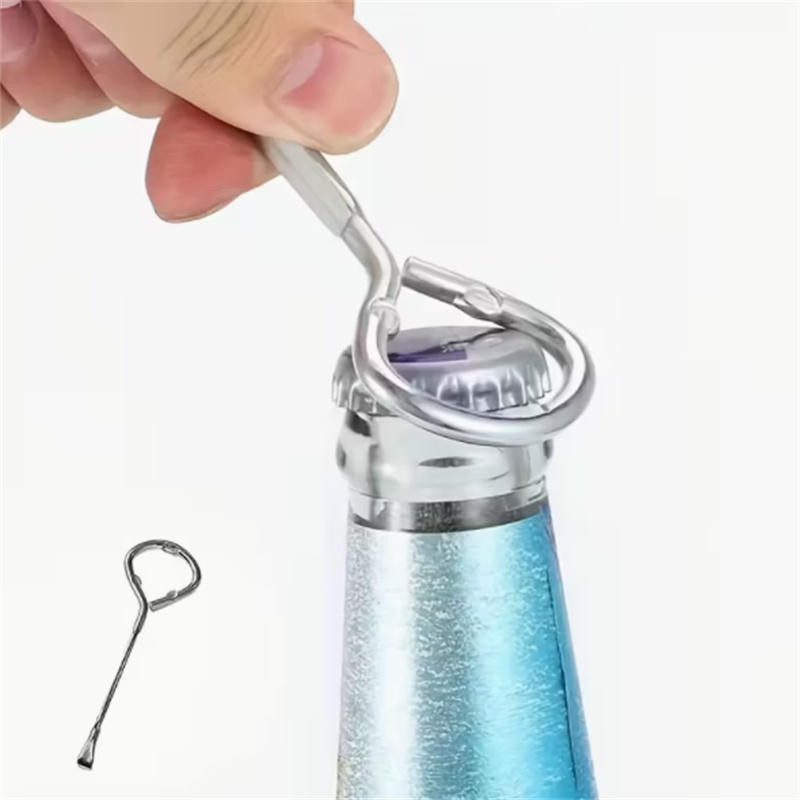1Pc Hardware Bottle Opener Simple Opener Manual Ergonomic Grip Rust-Resistant Metal Construction For Home Bar Party Easy Opening Of Bottles Cans