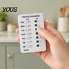 Refrigerator Medicine Tracker Feeding Reminder, Medication & Reading Board, Reusable Schedule Card with Green Family Organizer Slider