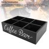 11,7x8x3,2 Zoll Größe Kaffeebar-Organizer Holzmaterial Kaffeekapselhalter Küchenaufbewahrung