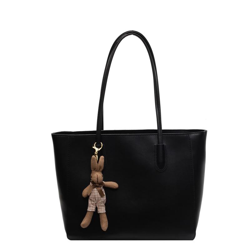 Large-capacity Bag Women's Winter New Fashion Casual Shoulder Bag Retro Texture Commuter Tote Bag