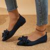 Fashion 2024 New Summer Style Fashionable Comfortable and Versatile Women's Shoes Casual Simple Wear-resistant Flat Bottom Bow Shoes