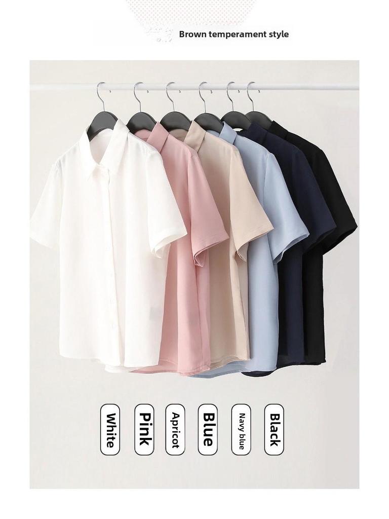 Damen Slim Fit French Drape Einfarbige Sommerbluse