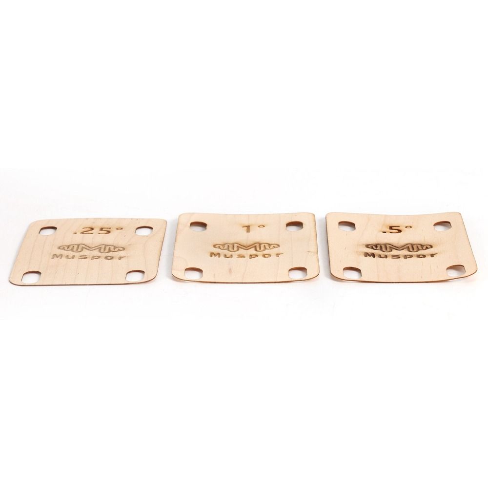 3 Pcs 0.25 0.5 1 Degree Guitar Maple Plate Maple Plate Wood Guitar Neck Shim  Guitar Neck Repair