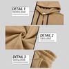 Men's Zip Hoodie Sweatshirt and Multi-Pocket Work Pants Casual Outfit Set