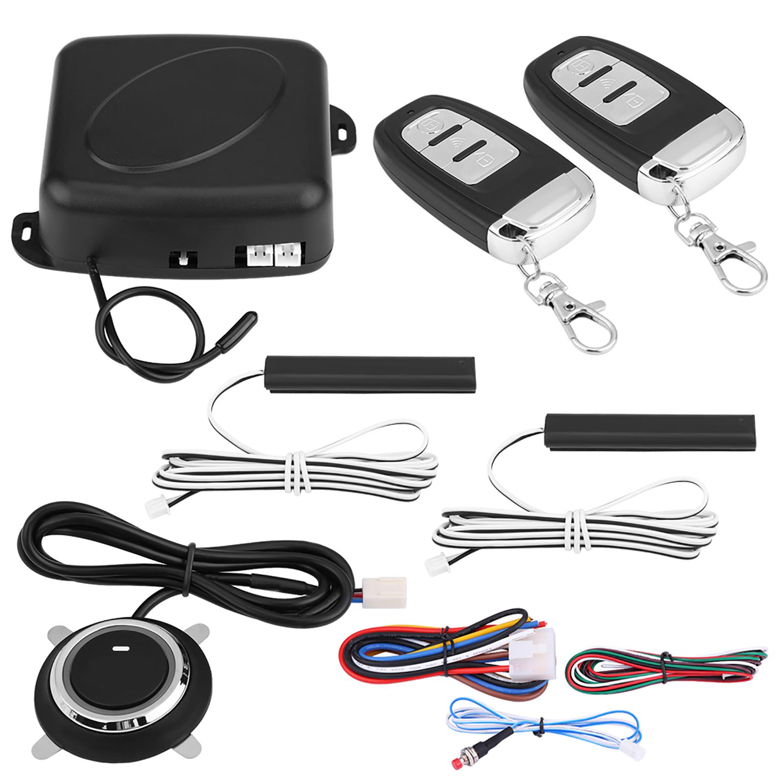 

9 шт. Универсальная автомобильная сигнализация для внедорожников, система бесключевого доступа, кнопка дистанционного запуска