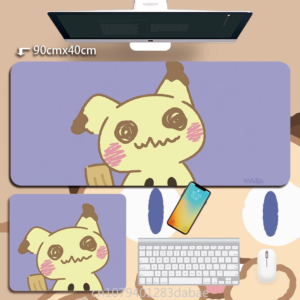 Quality Leather Pikachu Mouse Pad Pokémon Keyboard Pad Student Learning Writing Table Mat Waterproof Oil Resistant Tablecloth