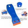 Plastic Razor Scraper Car Window Glass Label Sticker Glue Decal Cleaning Removal Tape Remover + 10pcs Double Edged Blades