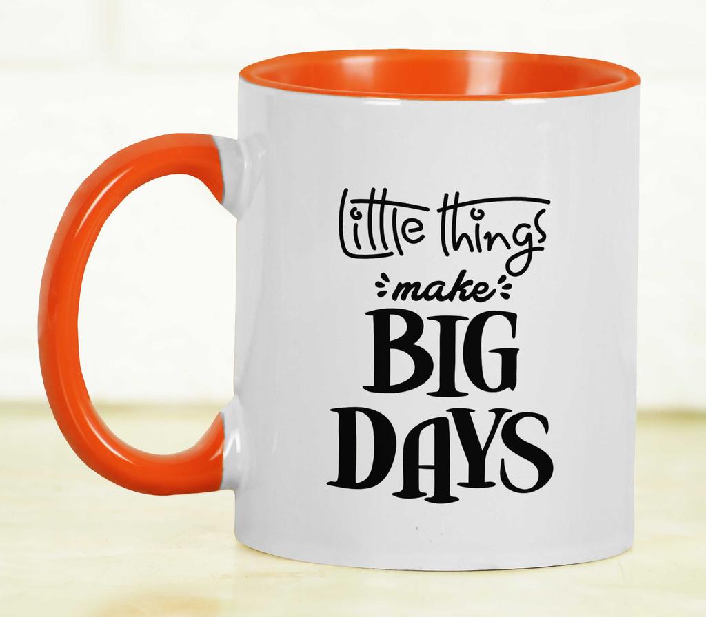 Inkdotpot Little Things Make Big Days Encouragment Motivational Positivity Vibes Quotes Birthday Gift For Employee Boss Coworkers  - 11Oz