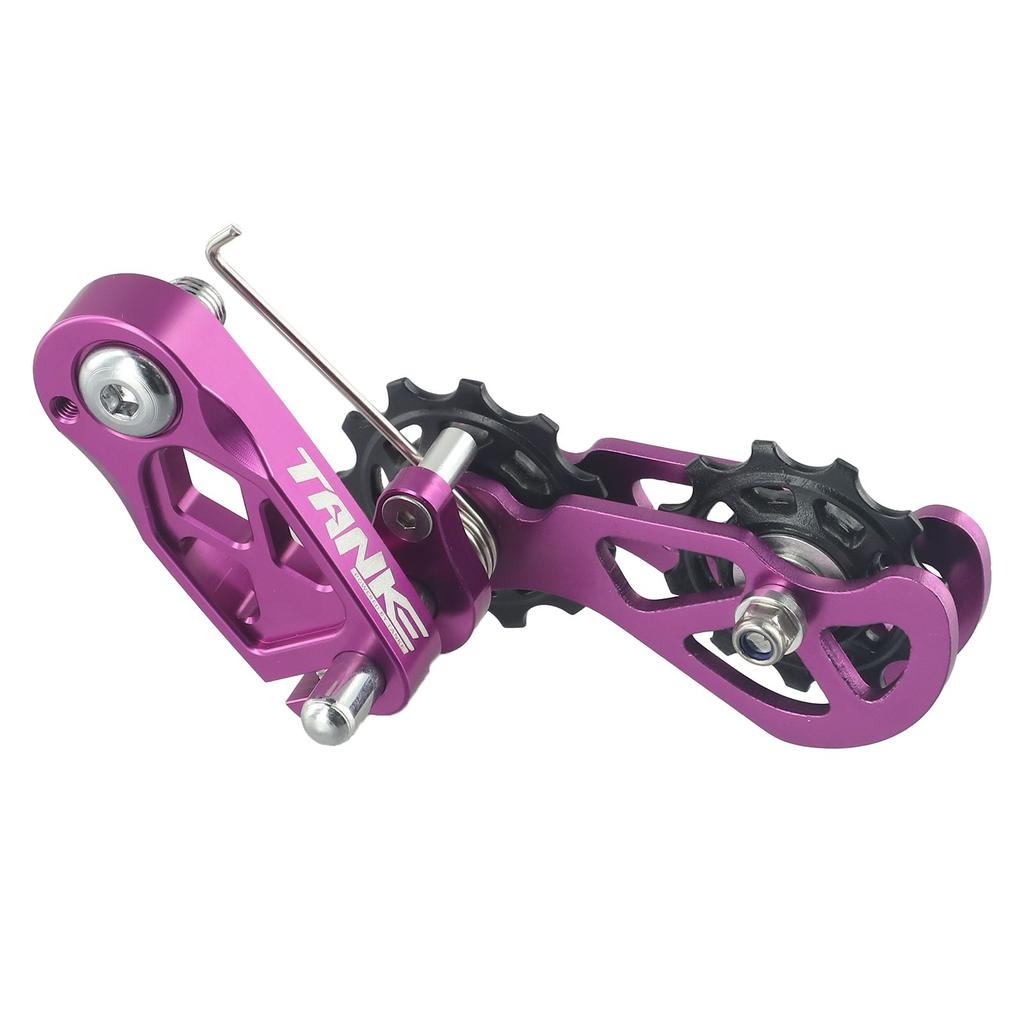 Bike Bicycle Chain Tensioner Chain Guide Floating Pulley Adjust Wheel