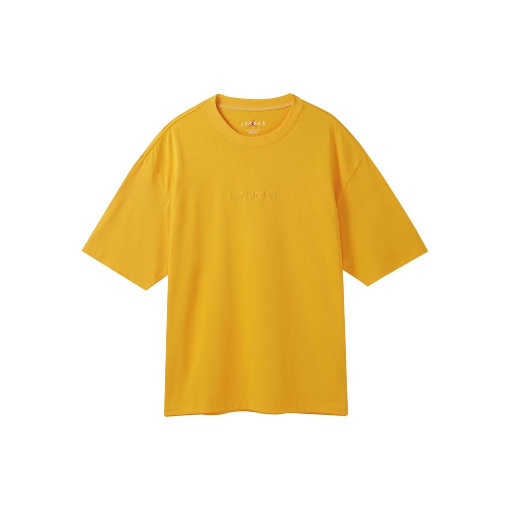 Jordan Wordmark Series Basic Short-Sleeve T-Shirt Men Tops Yellow FJ1970-739