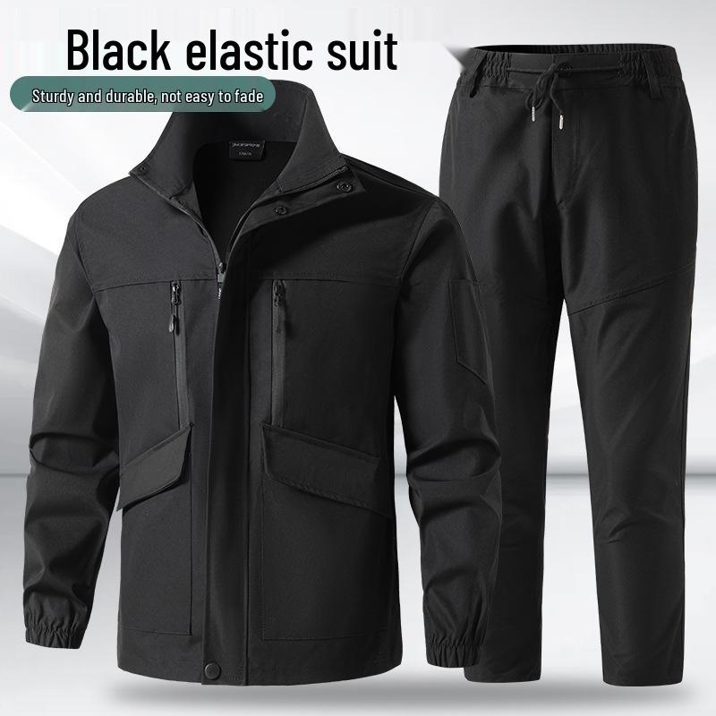Men's Breathable Tactical Workwear Set - Wear-Resistant Jacket for Spring & Autumn Outdoor Mountaineering and Sports.