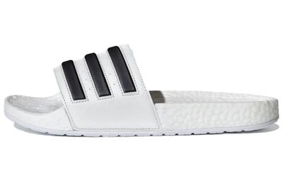 Adilette Boost šľapky 'Biele čierne pruhy' FY8155