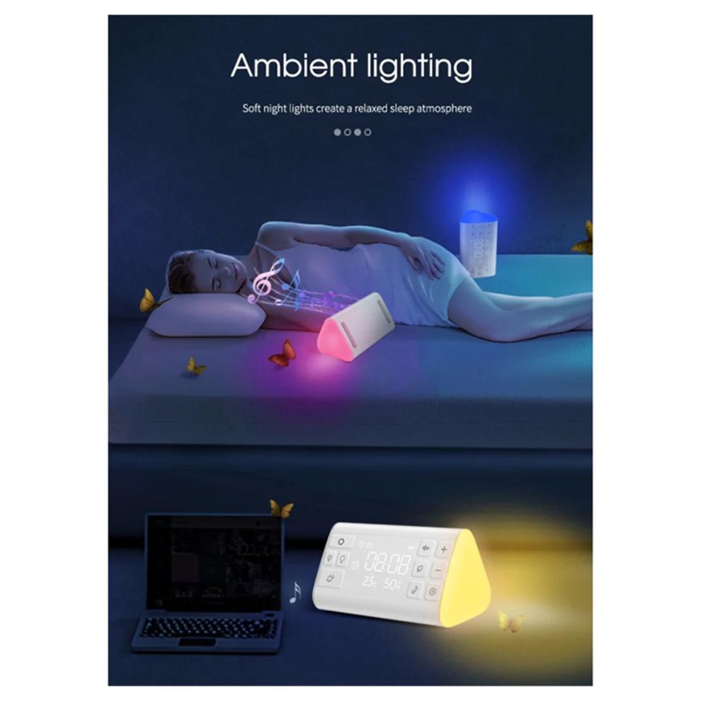 Private Model White Noise Machine Sleep Aid Breathing Light Alarm Cloc