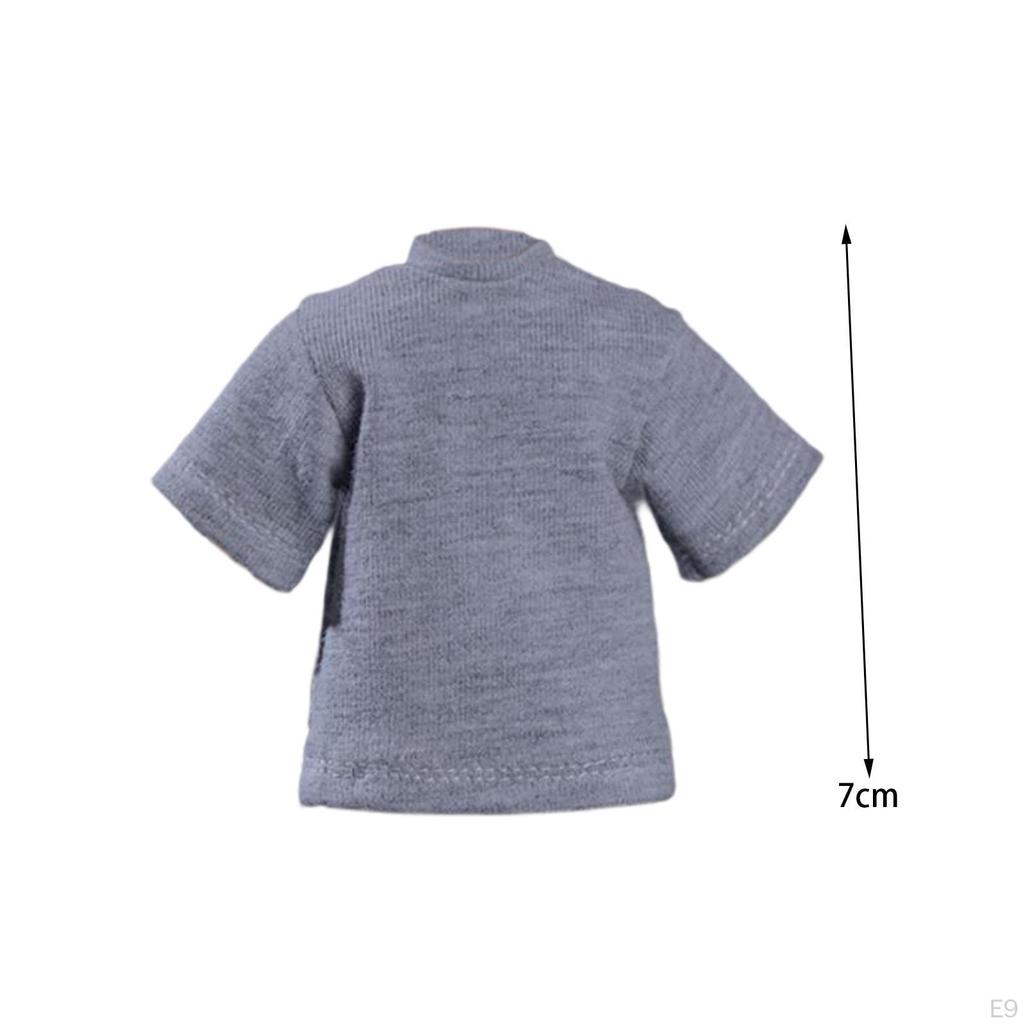 1/12 Hip Hop Loose T Shirt Troopers Fittings DIY Accessory Male Figure Short Sleeves Doll