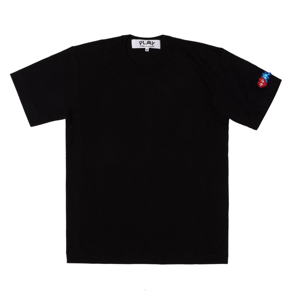 

PLAY CDG Women INVADER S S T Shirt Black AZ T327 051 Womens XS