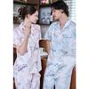 Venus Summer Couple Pajamas Cool Leaf Print Cotton Asahi Material Vpa4532mvpa4532w