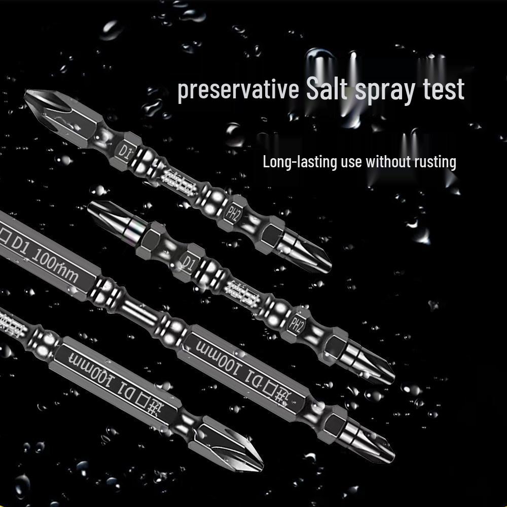 High-Hardness German-Style Phillips Screwdriver Bits with Strong Magnetic Anti-Slip Ring for Electric and Air Screwdrivers