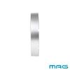 MAG Wall Clock Analog Silent Continuous Second Hand Simple Diameter 30.0cm Silver Leon W-802A SM-Z Noah Precision