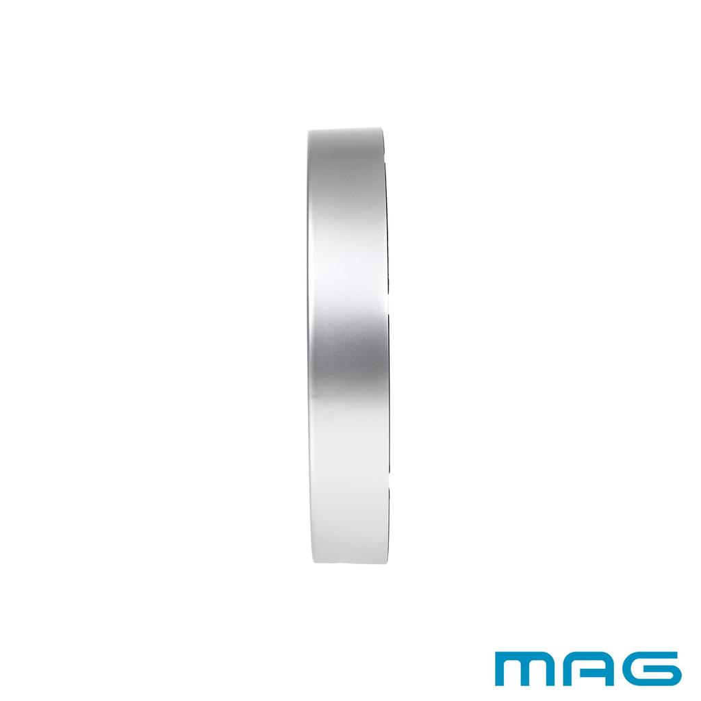 MAG Wall Clock Analog Silent Continuous Second Hand Simple Diameter 30.0cm Silver Leon W-802A SM-Z Noah Precision