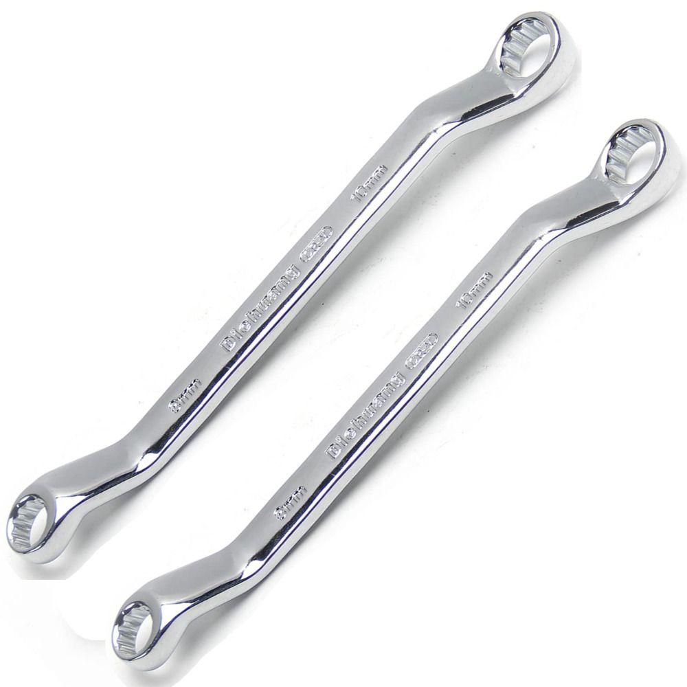 

2 шт., 8 мм x 10 мм, накидной ключ Torx, хромированный гаечный ключ, инструмент для ремонта, промышленное использование