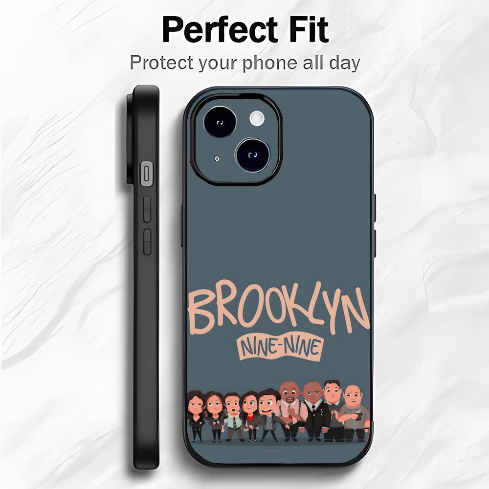 Coque de téléphone Drôle Spectacle Comique B-Brooklyn Nine-Nine Coque de téléphone Emballage Souple Léger Pour iPhone17 16 15 14 13ProMax