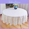 Modern Minimalist Pvc Round Tablecloth With Waterproof Dustproof Function For Home Dining Decor