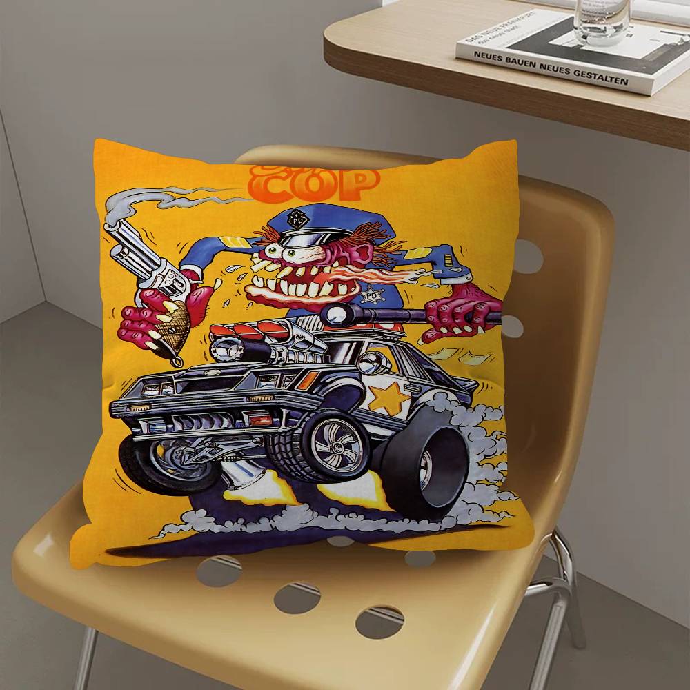 Funny R-Rat F-Fink Pillow Gift Home Office Decoration Bedroom Sofa Car Cushion Cover Case 45x45