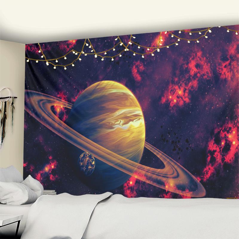 Universe Space Milky Way Galaxy Art Tapestry Wall Hanging Beach Towel Picnic Mat Dorm Bedroom Room Aesthetics Home Decor