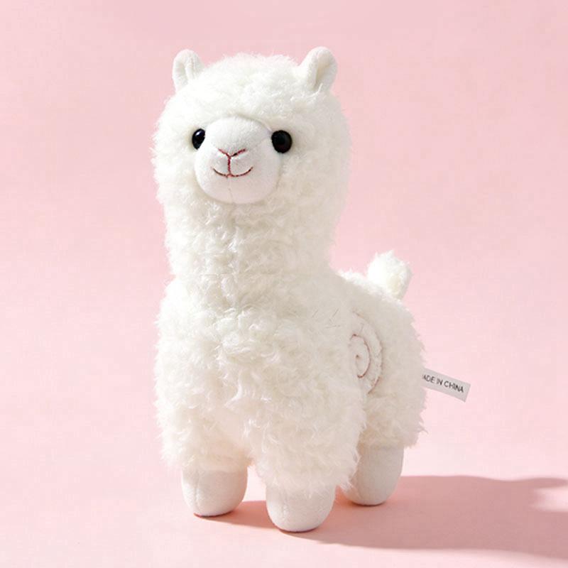 Kawaii Alpaca Pluche Speelgoed Cartoon Schaap Knuffeldieren Zachte Pop Roze Groene Alpaca Kinderen Kinderen Knuffelen Slapen Cadeau Huis Kantoor Decor 20-25cm