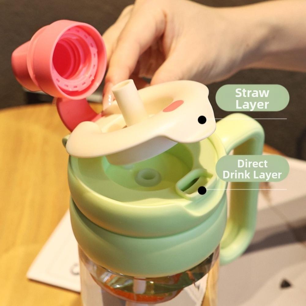 Leak-proof Sports Water Bottle Large Capacity Tea-water Separation Cup Tea Partition Cup Travel