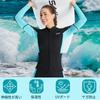 Wetsuit Topper Wet Jacket Neoprene Wetsuit Top Jacket Women Long Sleeve Fishing Surfing Diving Wet Top SUP Bodyboard Marine Sports L Size Women's