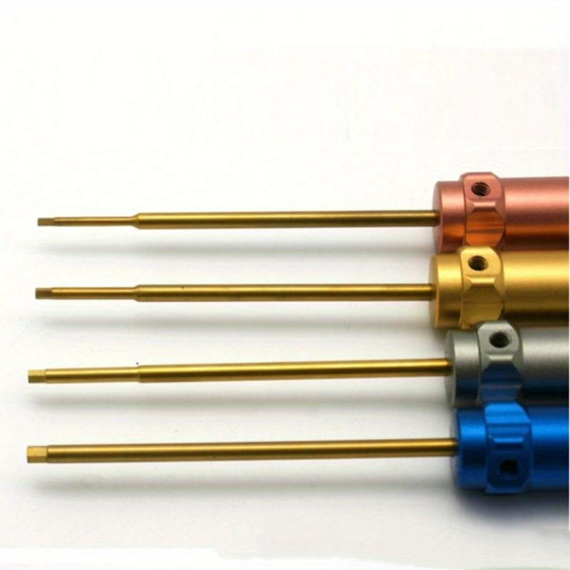 4-teiliges Flugzeugmodell 450-Werkzeug, Innen- und Außensechskant-Schraubendreher-Set, Titan, 1,5/2,0/2,5/3,0 Werkzeuge