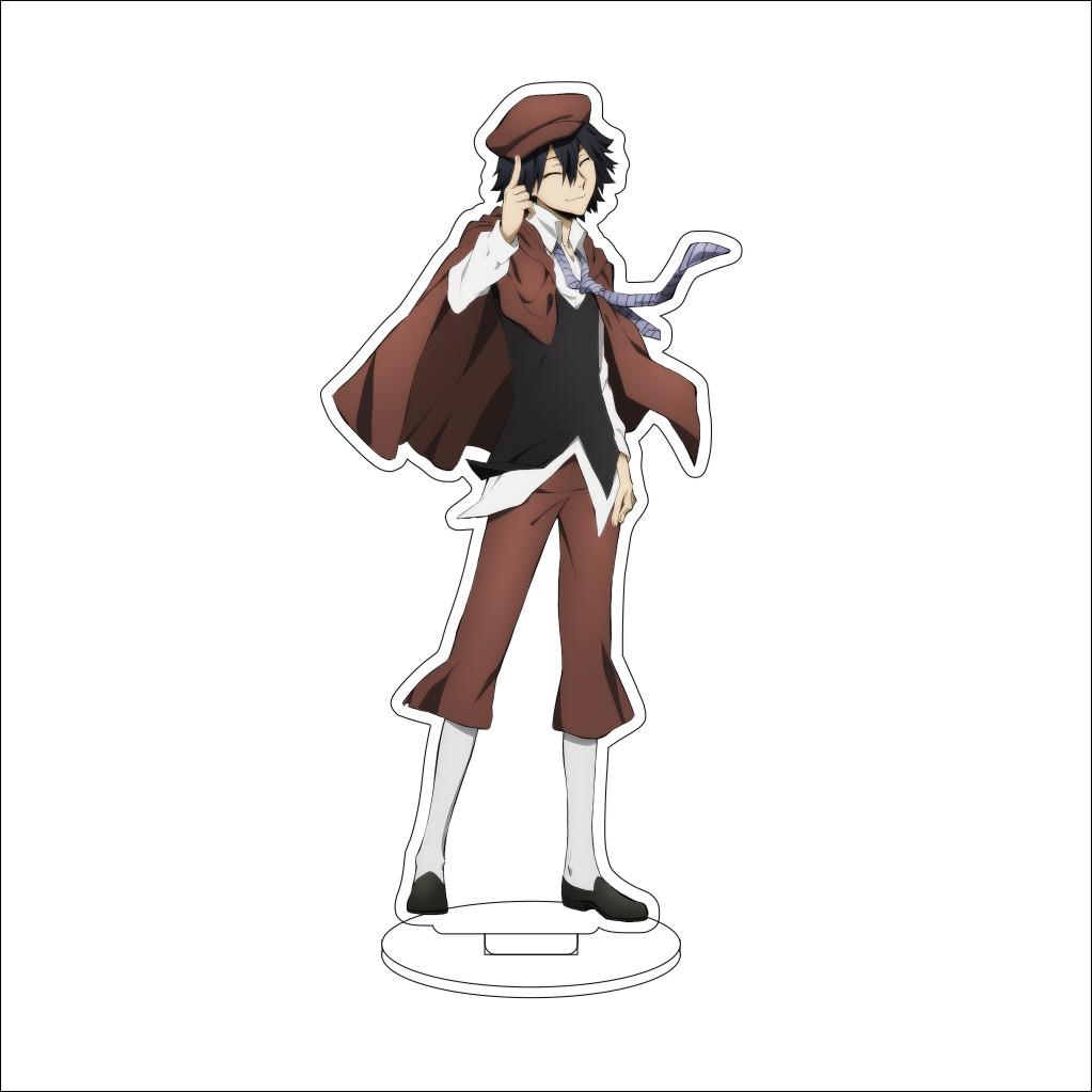 16CM Anime Cosplay Acrylic Stand Ornaments Edogawa Rampo Kunikida Doppo Dazai Osamu Figure Stand Halloween Christmas Gifts