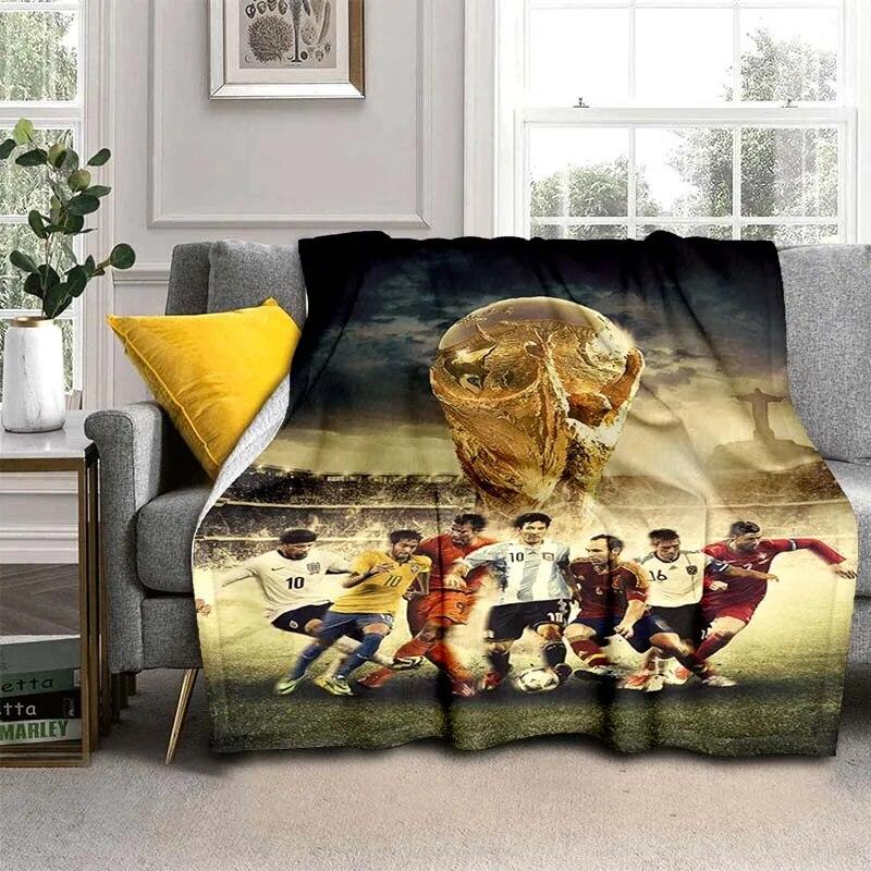 3D Print Football  Blanket For All Season,Warm and Soft Blanket  For Couch Sofa Office Home Travel Camping Birthday Gift