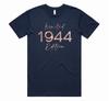 Women's 80th Birthday T-shirt Top Limited Edition 1944 Gift Rose Gold 80 Party
